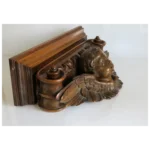 Vintage MCM Wall Hanging Painted Wood Illinois Moulding Co. Grecian Chariot