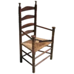 C.1700-1720 American William and Mary New England Armchair