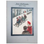 CHRISTMAS Perfect Gift! Poul Steffensen (Danish 1866 - 1923) - "Winter Fun" - Original Watercolor and Pen and Ink Drawing on Paper, Circa 1900 - 1910.