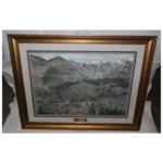 Collectors!! Framed Original Colored Lithograph - Ouray, Colorado 1889