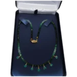 Columbian Emerald Ombre Necklace with 14KYG Accents