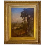 GEORGE INNESS Oil on Canvas Painting, Valley near Perugia