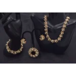 Vintage Avon Faux Pearl and Gold Leaf Parure