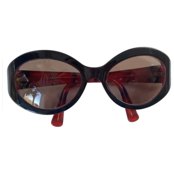 Vintage Orange & Black Etro Sunglasses Made In Italy Prescription